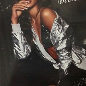 Victoria’s Secret Metallic Bomber jacket XS